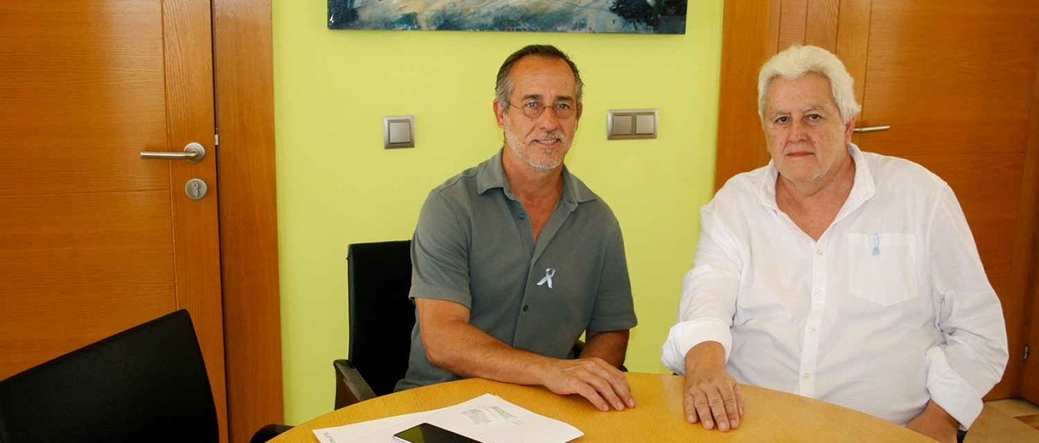 El alcalde de Poblete, Luis Alberto Lara, y el empresario Julio Criado García.